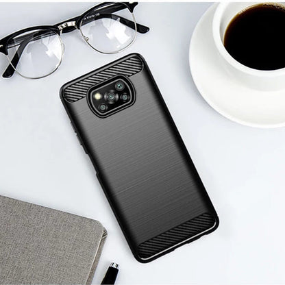 Futrola za Xiaomi Poco X3 Pro / X3 NFC / X3, Techsuit, Karbon, Crna