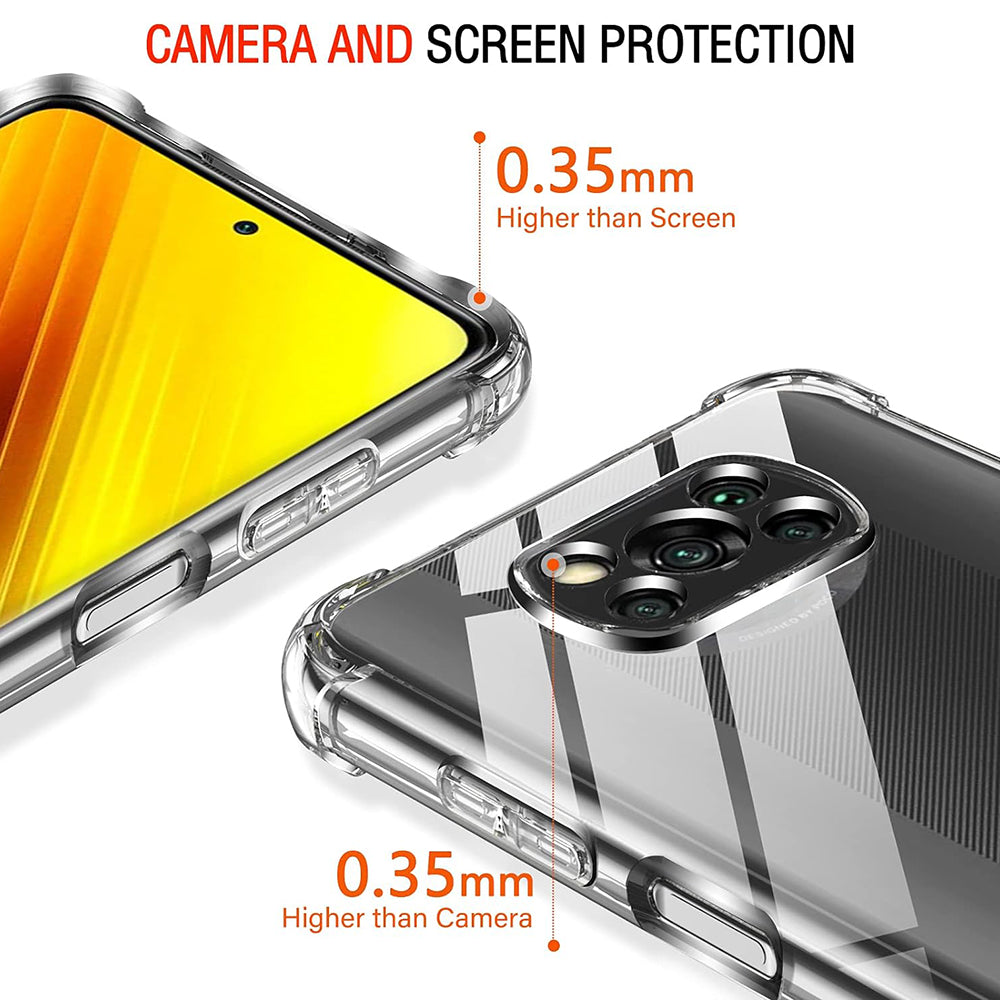 Futrola za Xiaomi Poco X3 Pro / X3 NFC / X3, Techsuit, Shockproof Clear, Providna