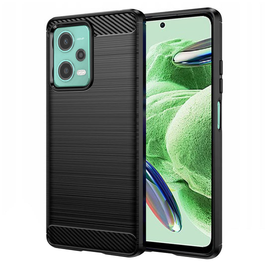 Futrola za Xiaomi Poco X5 / Note 12 5G, Techsuit, Karbon, Crna