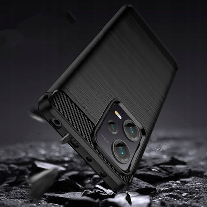Futrola za Xiaomi Poco X5 / Note 12 5G, Techsuit, Karbon, Crna