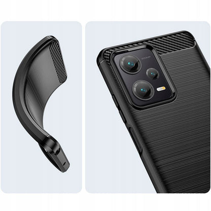 Futrola za Xiaomi Poco X5 / Note 12 5G, Techsuit, Karbon, Crna
