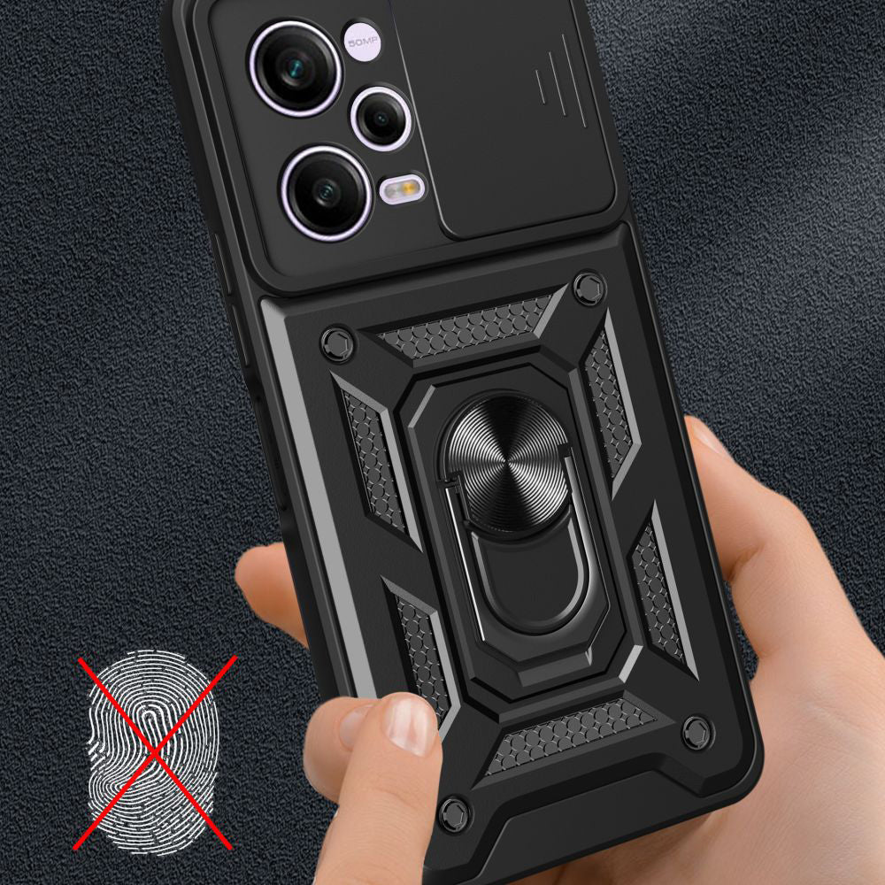 Futrola za Xiaomi Poco X5 Pro / Redmi Note 12 Pro 5G, Techsuit, CamShield, Crna