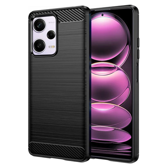 Futrola za Xiaomi Poco X5 Pro / Redmi Note 12 Pro 5G, Techsuit, Karbon, Crna