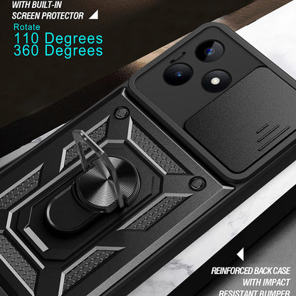 Futrola za Xiaomi Poco X6 / Note 13 Pro 5G, Techsuit, CamShield, Crna
