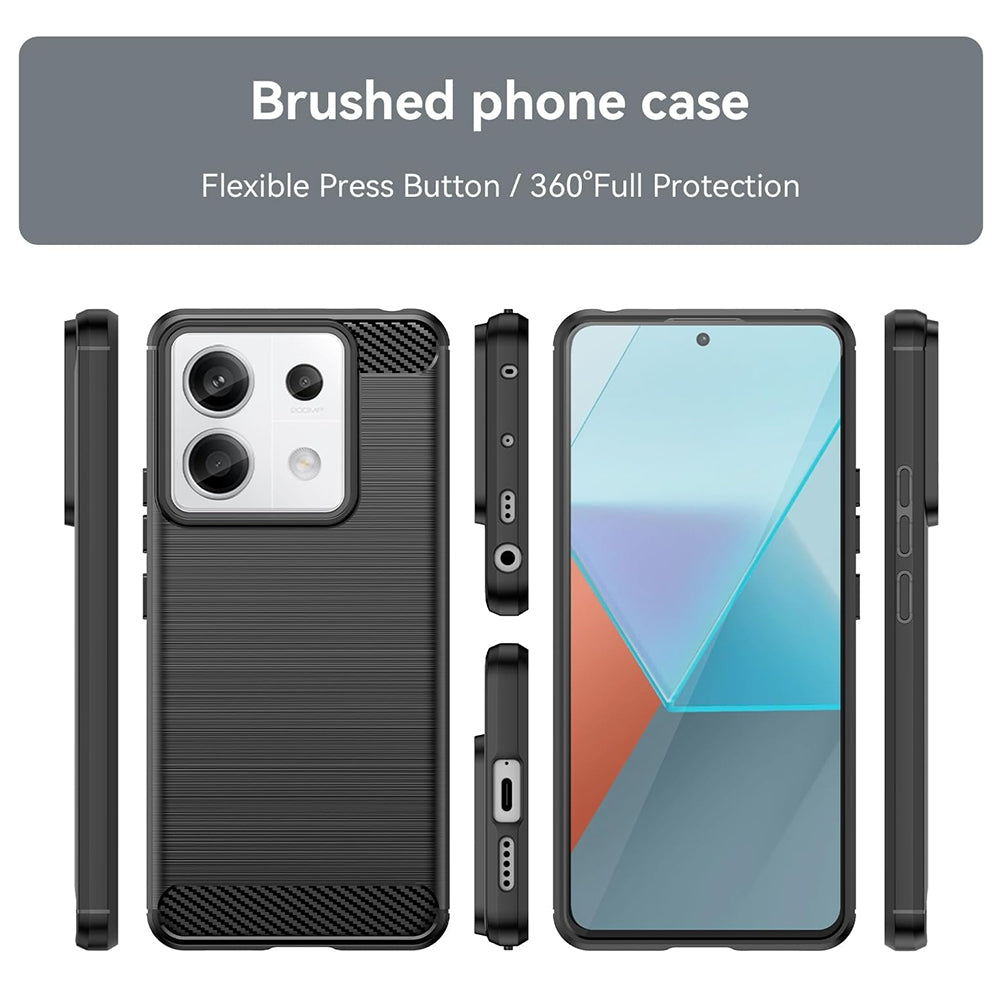 Futrola za Xiaomi Poco X6 / Note 13 Pro 5G, Techsuit, Karbon, Crna