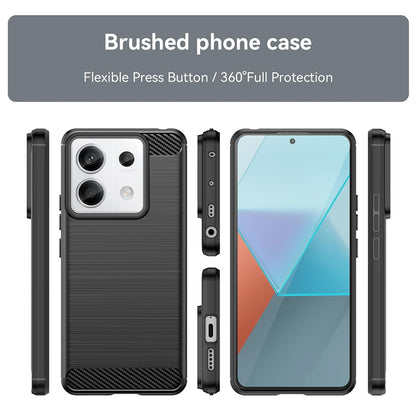 Futrola za Xiaomi Poco X6 / Note 13 Pro 5G, Techsuit, Karbon, Crna