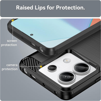Futrola za Xiaomi Poco X6 / Note 13 Pro 5G, Techsuit, Karbon, Crna