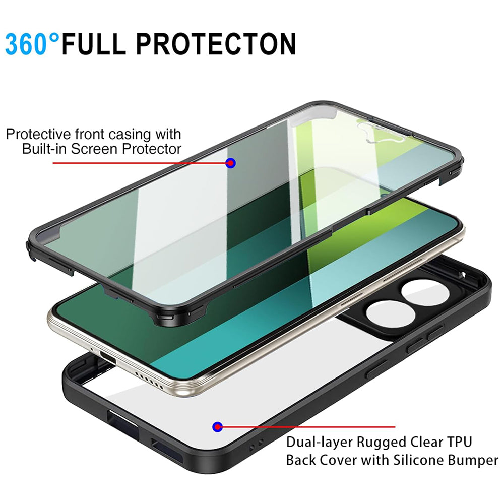 Futrola za Xiaomi Poco X6 / Note 13 Pro 5G, Techsuit, ColorVerse 360, Crna