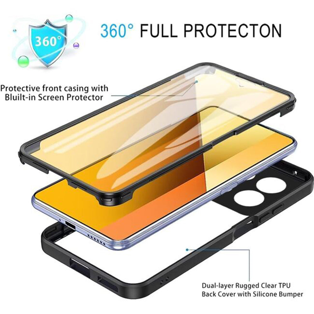 Futrola za Xiaomi Poco X6 Pro, Techsuit, ColorVerse 360, Crna