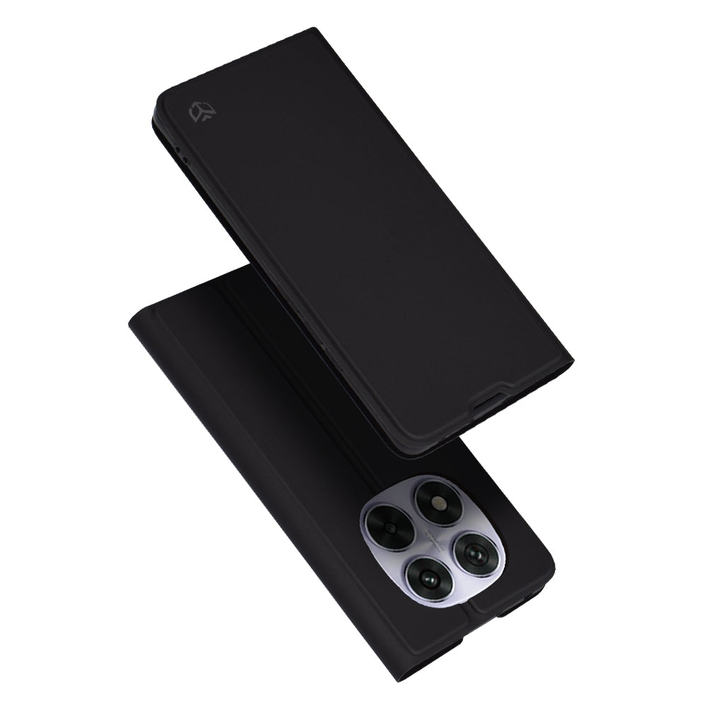 Futrola za Xiaomi Poco X7 / Note 14 Pro 5G, Techsuit, Magskin Book, Crna