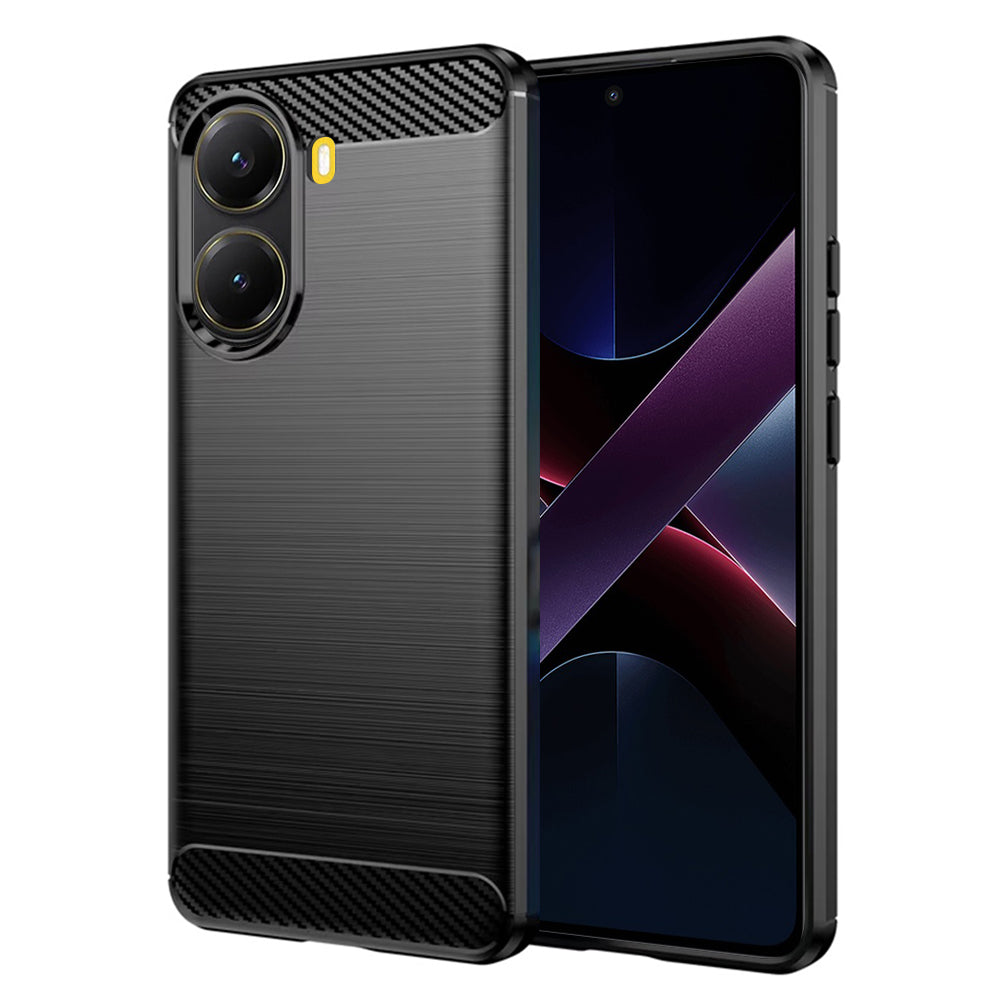Futrola za Xiaomi Poco X7 Pro, Techsuit, Karbon, Crna