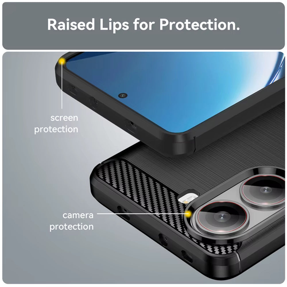 Futrola za Xiaomi Poco X7 Pro, Techsuit, Karbon, Crna