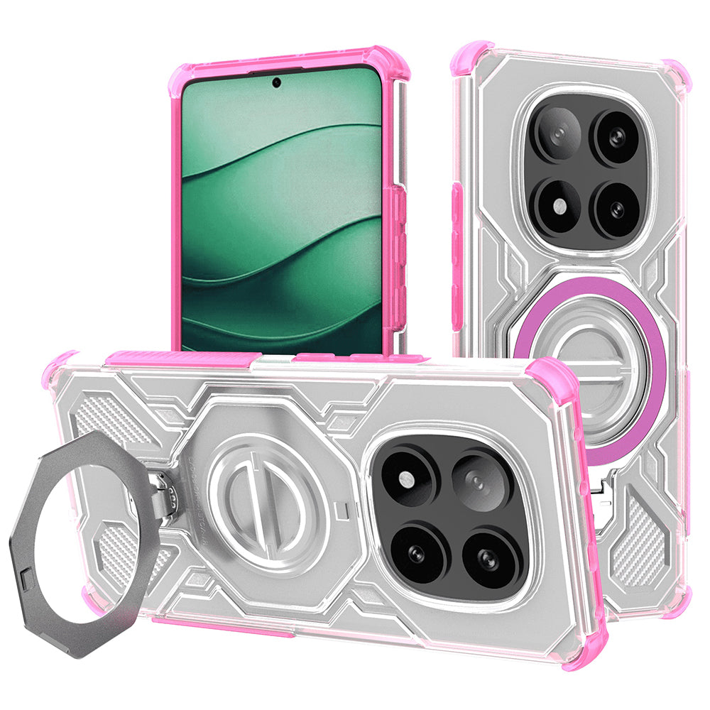 Futrola za Xiaomi Poco X7 / Redmi Note 14 Pro 5G, Techsuit, Carbon Shield Pro, Roze