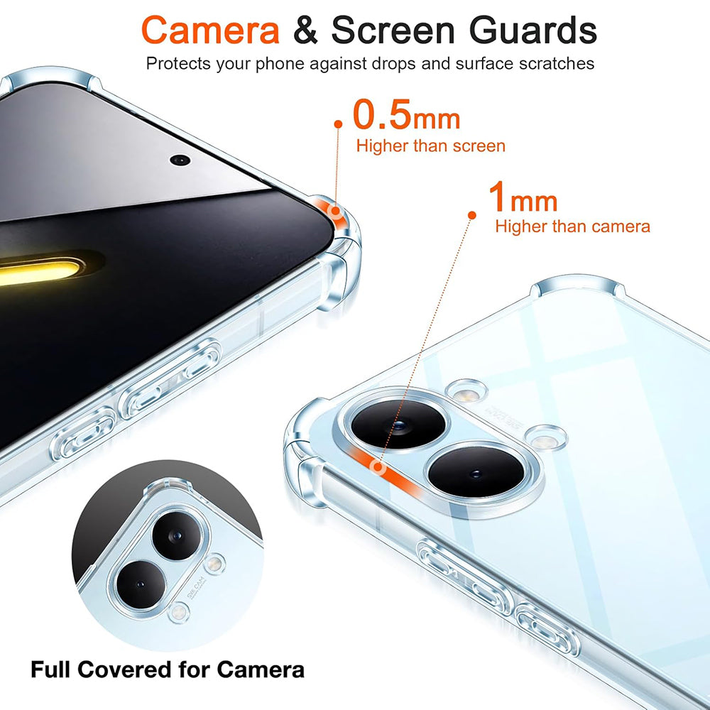 Futrola za Xiaomi Poco X8 Pro Max, Techsuit, Shockproof Clear, Transparentna