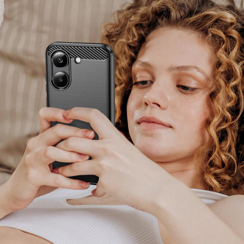 Futrola za Xiaomi Poco X8 Pro, Techsuit, Karbon, Plava