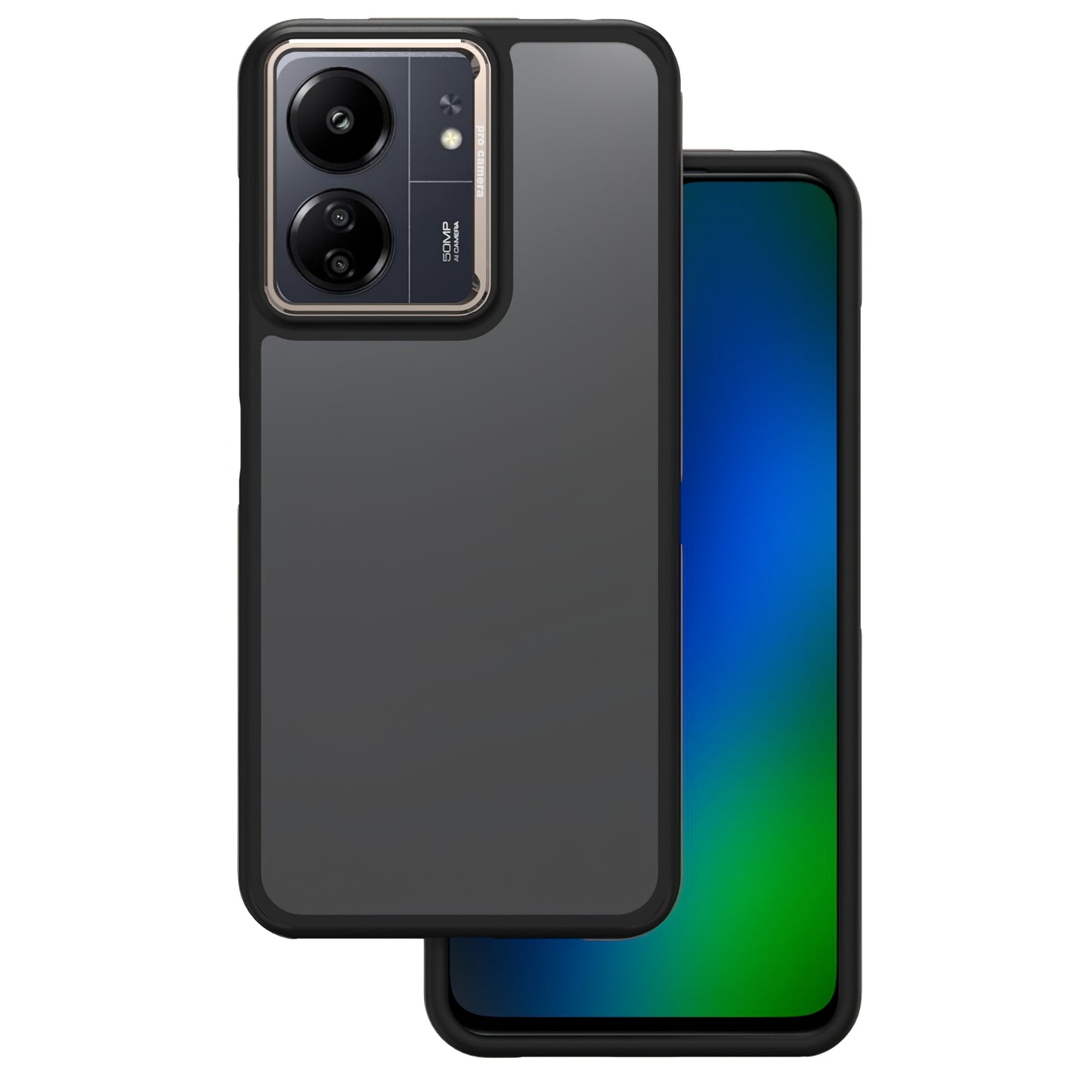 Futrola za Xiaomi Poco M6 / Redmi 13C 5G, OEM, Crystal Black, Siva