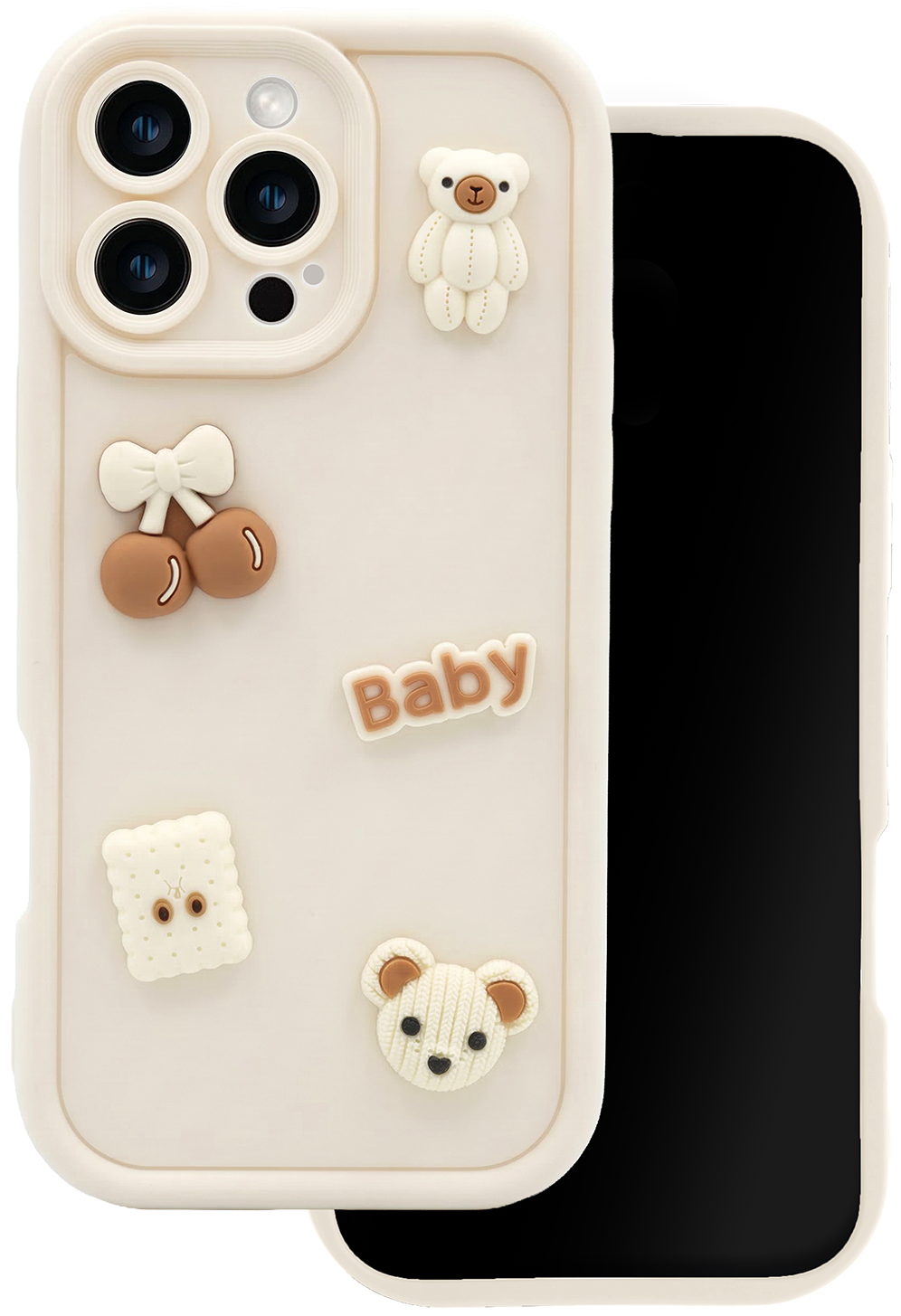 Futrola za Xiaomi Redmi Note 15 Pro 5G, OEM, Ultra Trendy 3D Bear, Bež