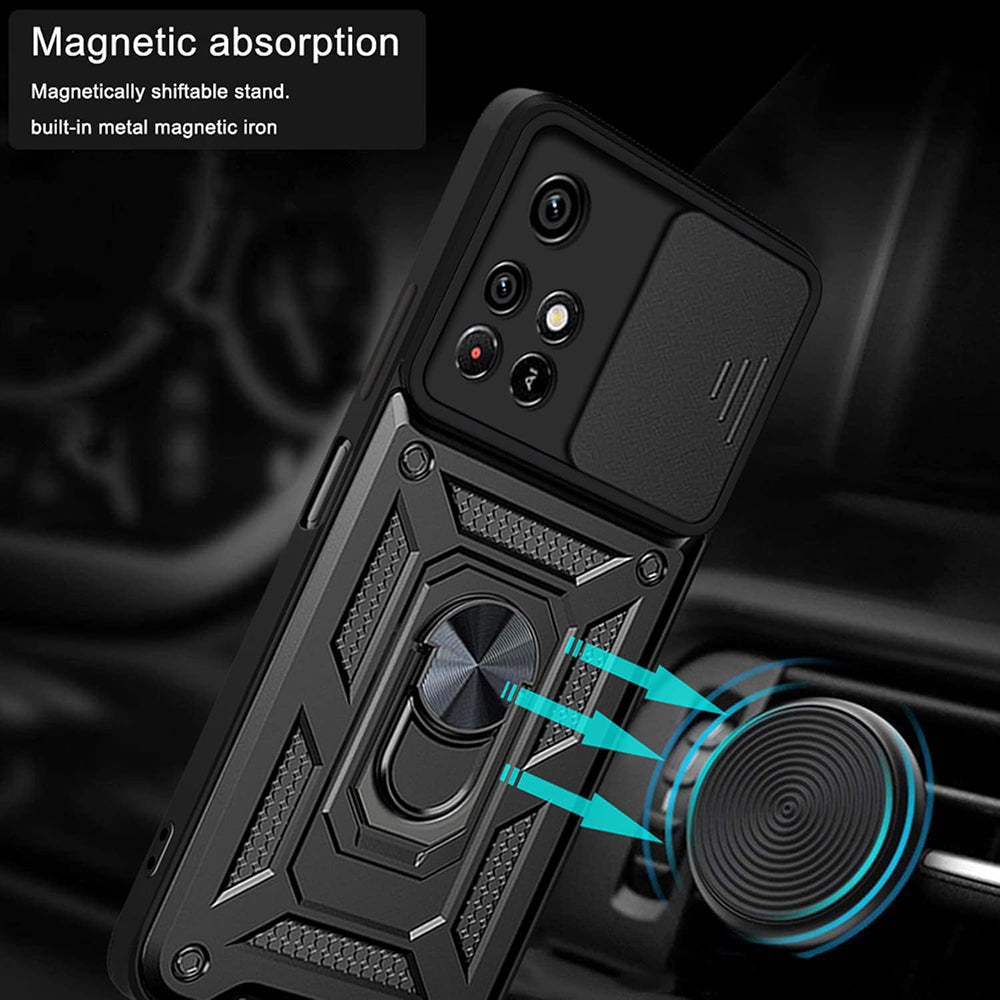 Futrola za Xiaomi Redmi 10 2022 / 10 (2021), Techsuit, CamShield, Crna