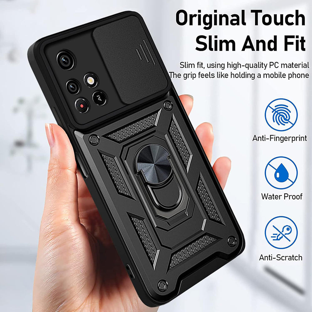 Futrola za Xiaomi Redmi 10 2022 / 10 (2021), Techsuit, CamShield, Crna