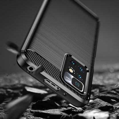 Futrola za Xiaomi Redmi 10 2022 / 10 (2021), Techsuit, Karbon, Crna