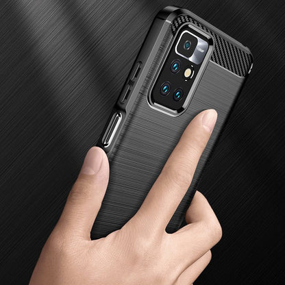 Futrola za Xiaomi Redmi 10 2022 / 10 (2021), Techsuit, Karbon, Crna