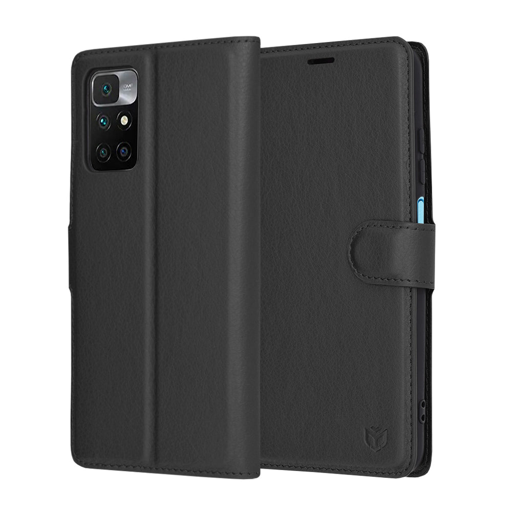 Futrola za Xiaomi Redmi 10 2022 / 10 (2021), Techsuit, Leather Folio, Crna