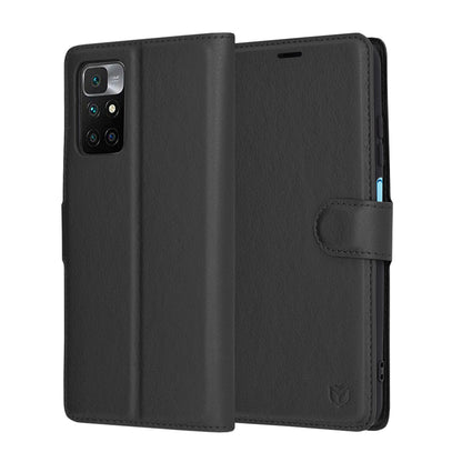 Futrola za Xiaomi Redmi 10 2022 / 10 (2021), Techsuit, Leather Folio, Crna