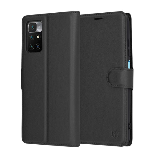 Futrola za Xiaomi Redmi 10 2022 / 10 (2021), Techsuit, Leather Folio, Crna
