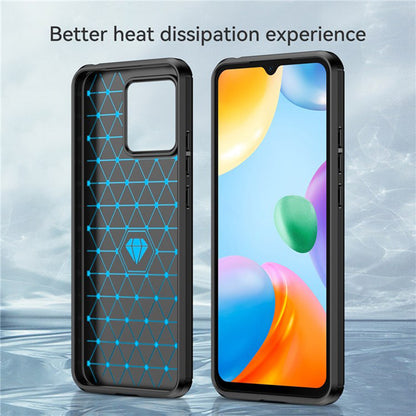Futrola za Xiaomi Redmi 10C, Techsuit, Karbon, Crna