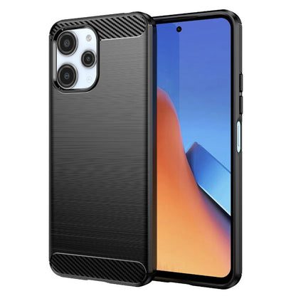 Futrola za Xiaomi Redmi 12 5G / 12, Techsuit, Karbon, Crna