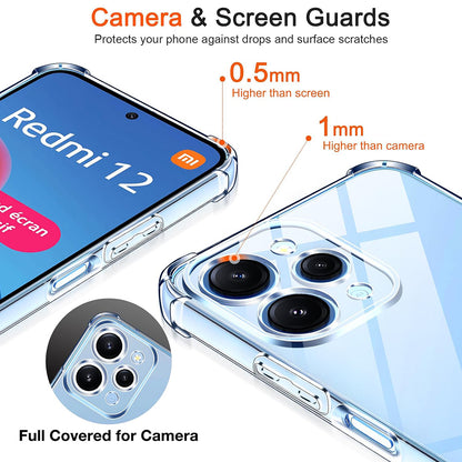 Futrola za Xiaomi Redmi 12 5G / 12, Techsuit, Shockproof Clear, Providna