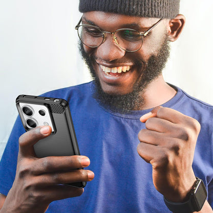 Futrola za Xiaomi Redmi 13C 5G / 13C / Poco C65, Techsuit, Karbon, Crna