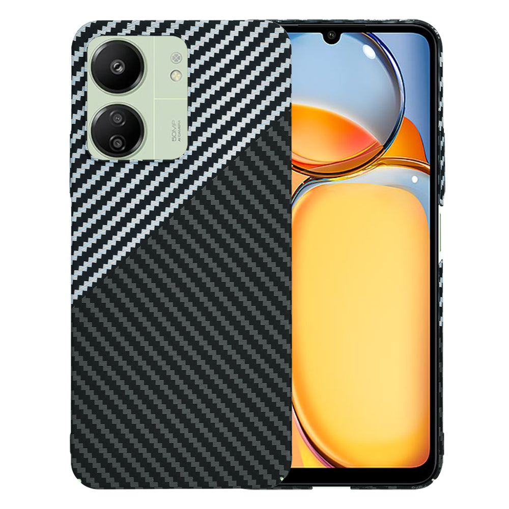 Futrola za Xiaomi Redmi 13C 5G / 13C / Poco C65, Techsuit, Carbonite FiberShell, Crno Siva