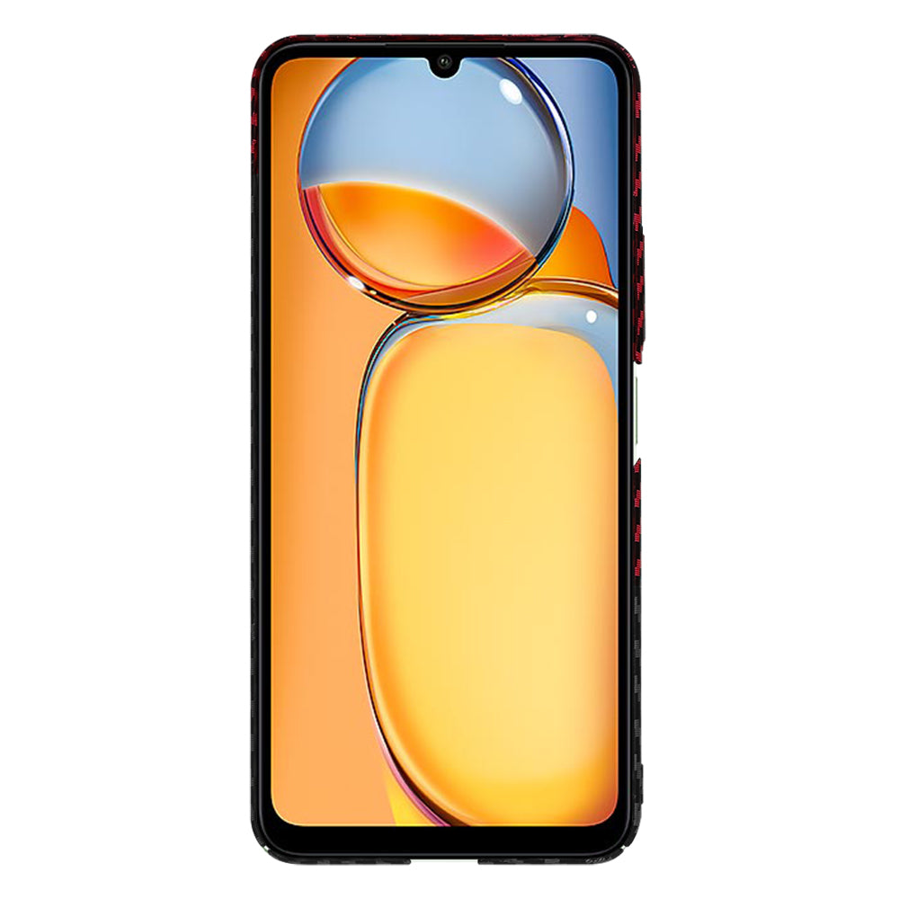 Futrola za Xiaomi Redmi 13C 5G / 13C / Poco C65, Techsuit, Carbonite FiberShell, Crno Crvena