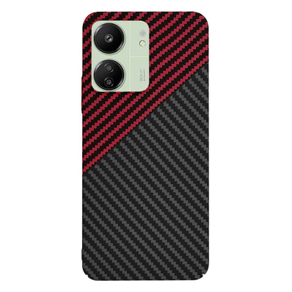 Futrola za Xiaomi Redmi 13C 5G / 13C / Poco C65, Techsuit, Carbonite FiberShell, Crno Crvena