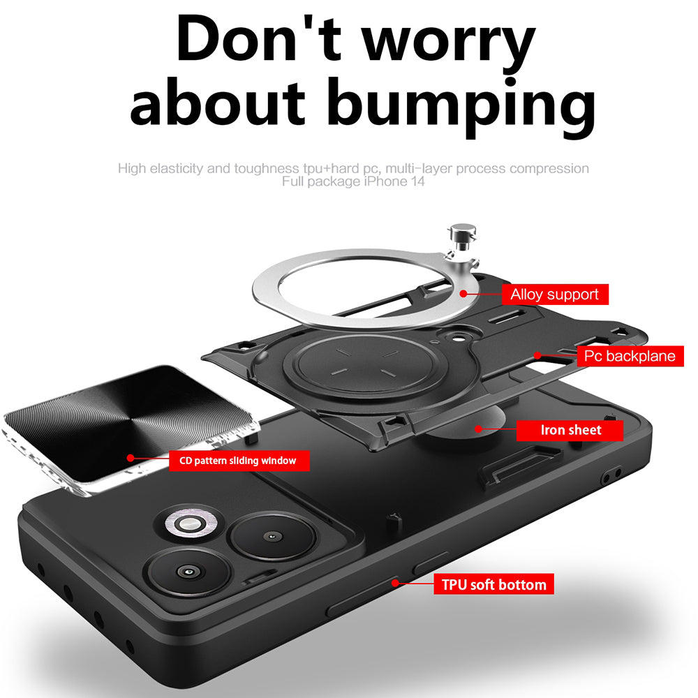 Futrola za Xiaomi Redmi 13C 5G, Techsuit, CamGuard Pro, Plava
