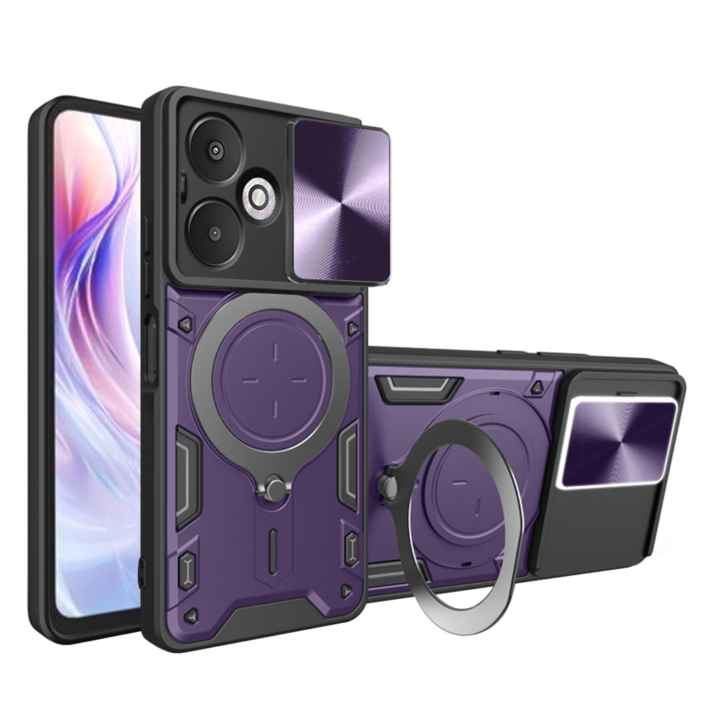 Futrola za Xiaomi Redmi 13C 5G, Techsuit, CamGuard Pro, Ljubičasta