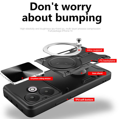 Futrola za Xiaomi Redmi 13C 5G, Techsuit, CamGuard Pro, Crvena