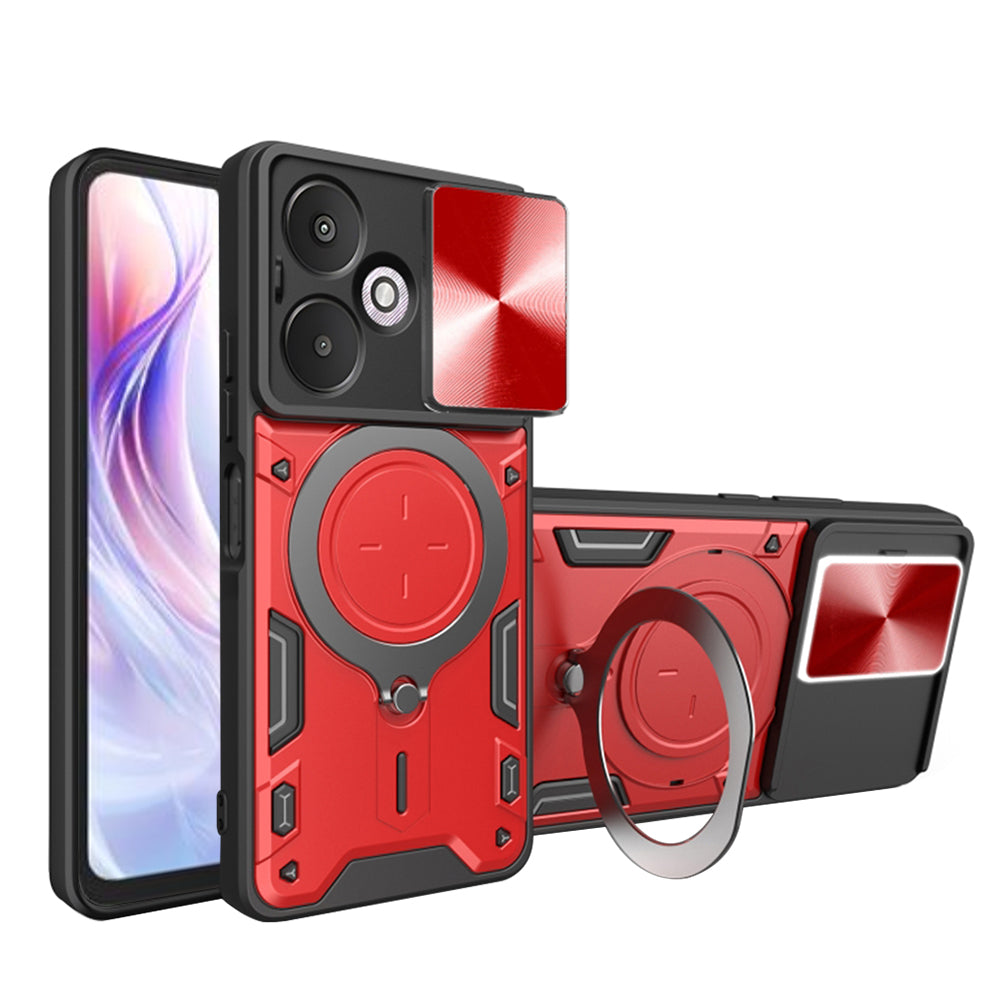 Futrola za Xiaomi Redmi 13C 5G, Techsuit, CamGuard Pro, Crvena