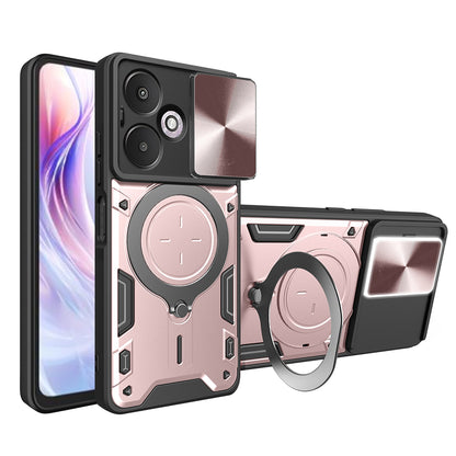 Futrola za Xiaomi Redmi 13C 5G, Techsuit, CamGuard Pro, Roze Zlatna