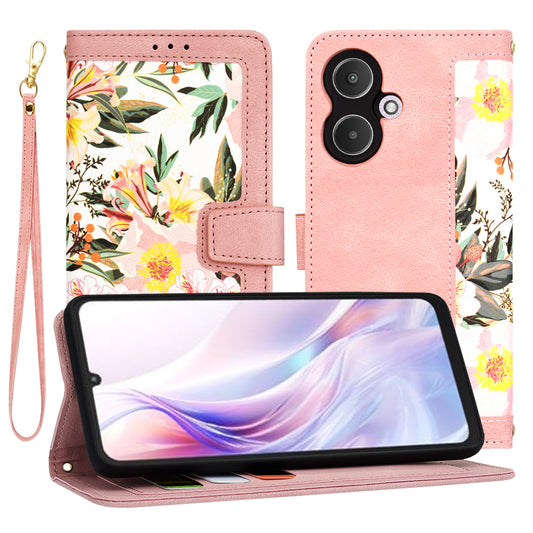 Futrola za Xiaomi Redmi 13C 5G, Techsuit, FlipCraft, Roze