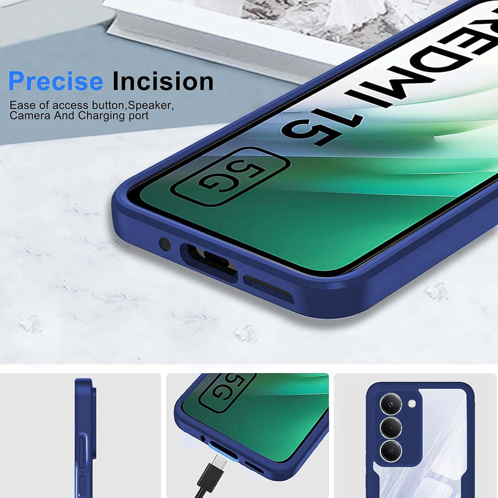 Futrola za Xiaomi Redmi 15 5G / 15 4G, Techsuit, ColorVerse 360, Plava