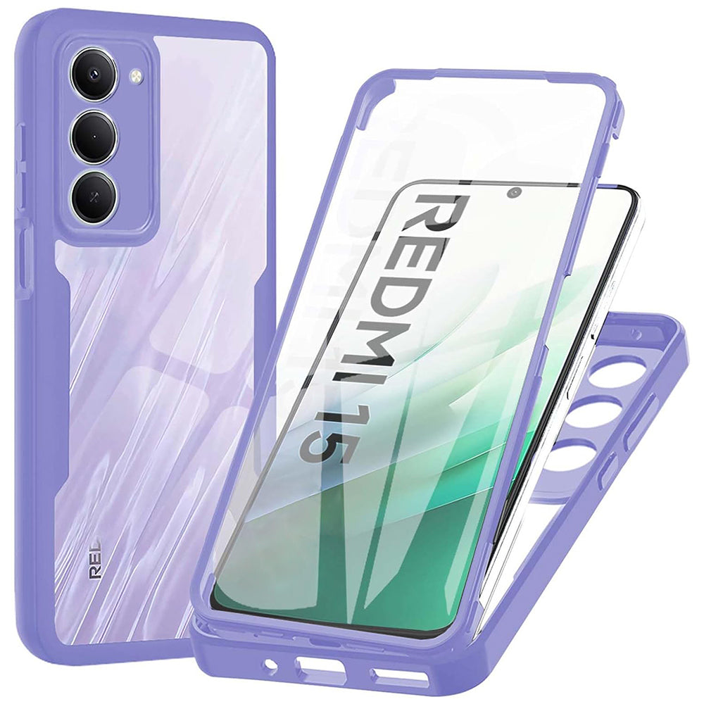 Futrola za Xiaomi Redmi 15 5G / 15 4G, Techsuit, ColorVerse 360, Ljubičasta