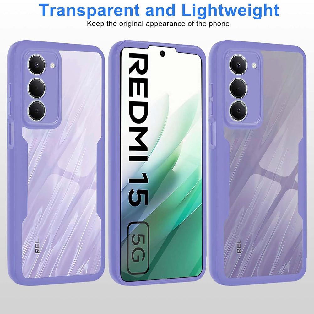 Futrola za Xiaomi Redmi 15 5G / 15 4G, Techsuit, ColorVerse 360, Ljubičasta