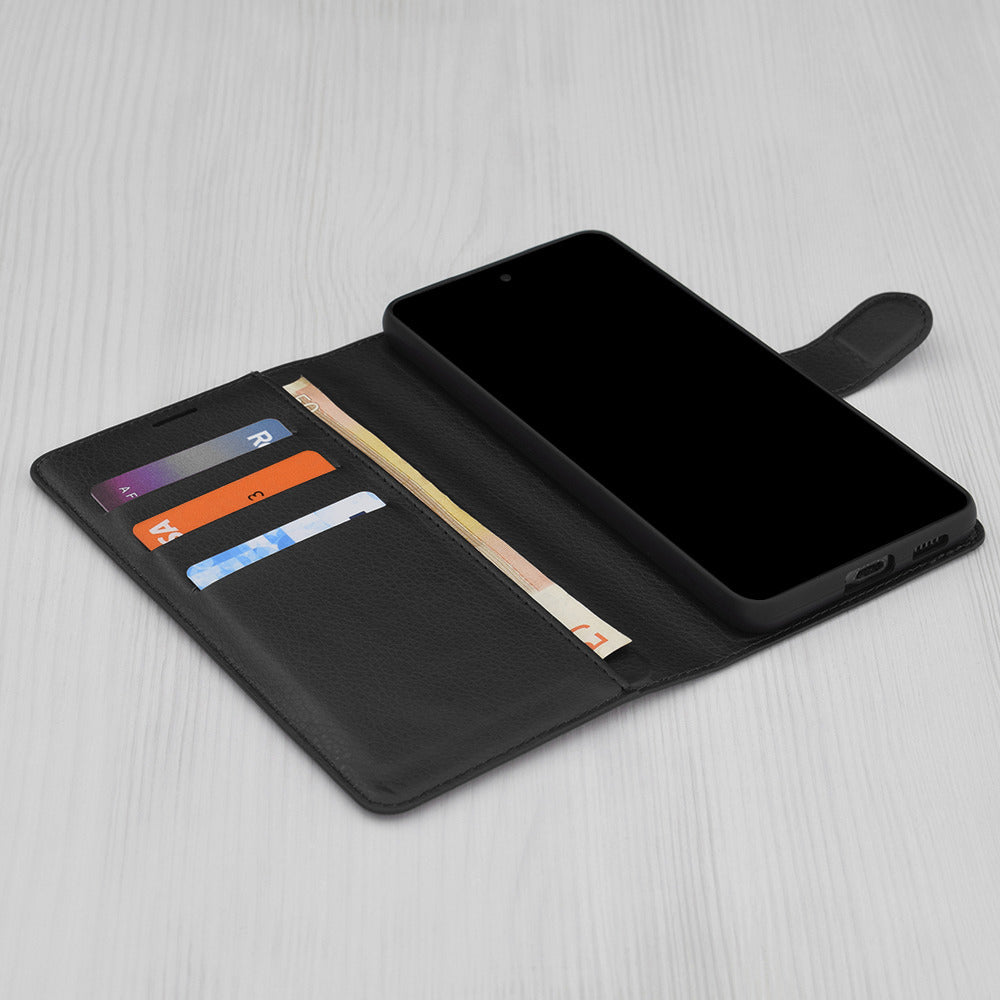 Futrola za Xiaomi Redmi 15 5G / 15 4G, Techsuit, Leather Folio, Crna