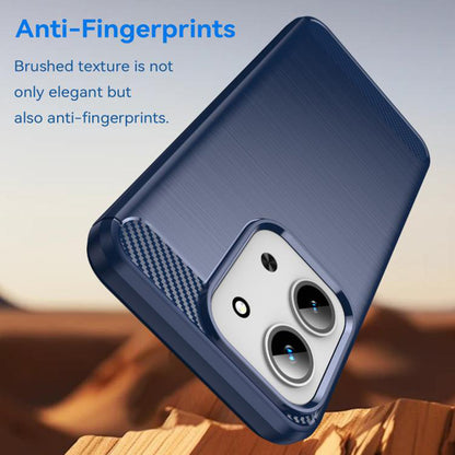Futrola za Xiaomi Redmi 15C 5G / 15C 4G, Techsuit, Karbon, Plava