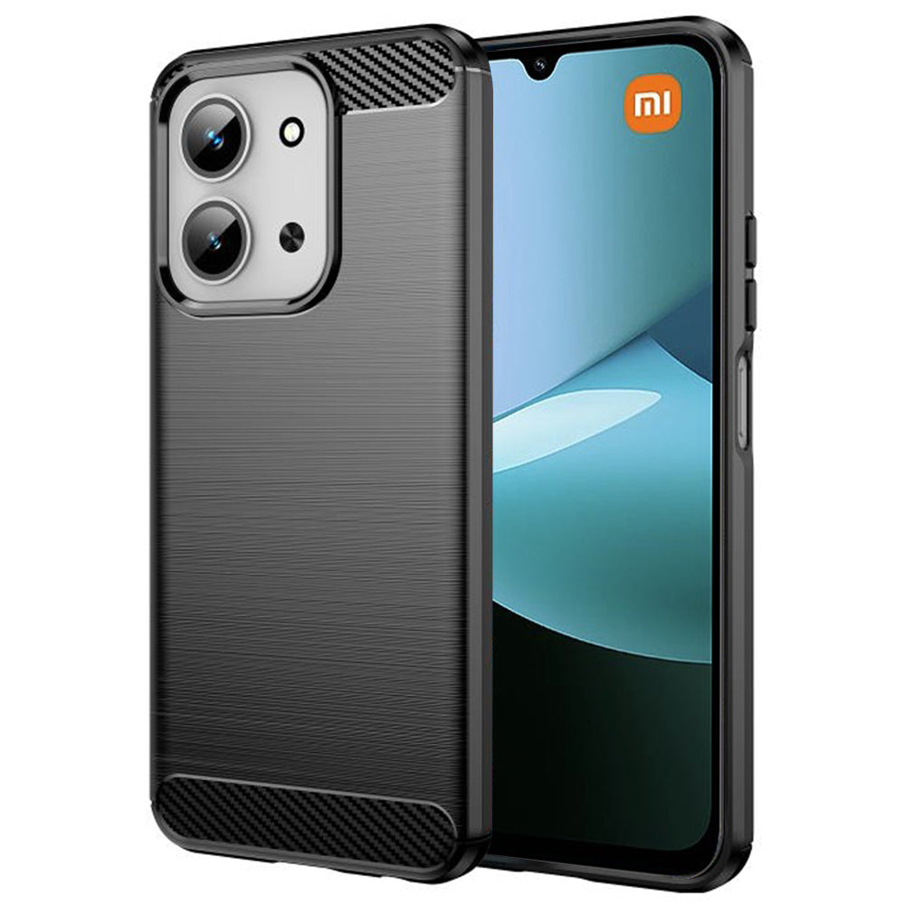 Futrola za Xiaomi Redmi 15C 5G / 15C 4G, Techsuit, Karbon, Crna