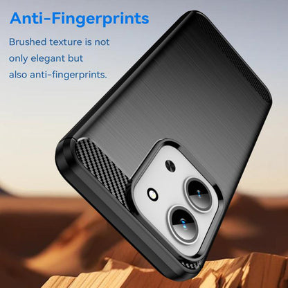 Futrola za Xiaomi Redmi 15C 5G / 15C 4G, Techsuit, Karbon, Crna