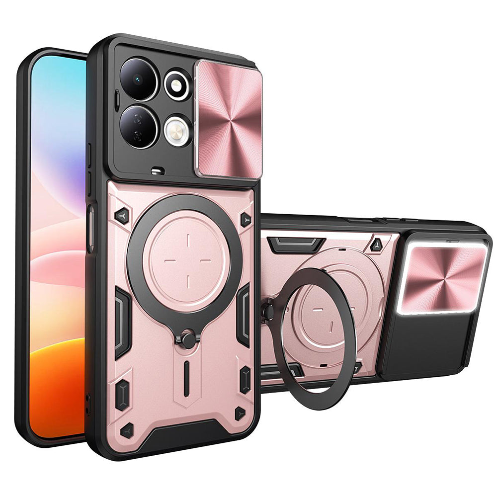 Maska za Xiaomi Redmi 17 5G / 17 4G, Techsuit, CamGuard Pro, ružičasto zlatna