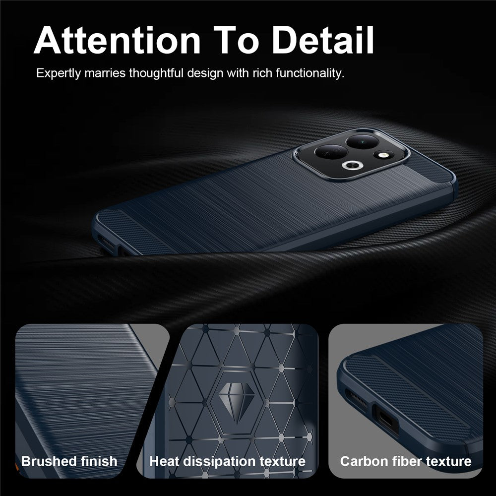 Futrola za Xiaomi Redmi 17 5G / 17 4G, Techsuit, Karbon, Plava